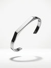 Silver bracelet on a white background