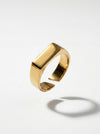 Gold bracelet on a white background
