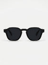 Black sunglasses on a white background