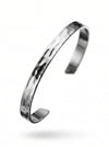 Silver bracelet on a white background